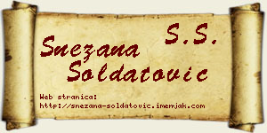 Snežana Soldatović vizit kartica